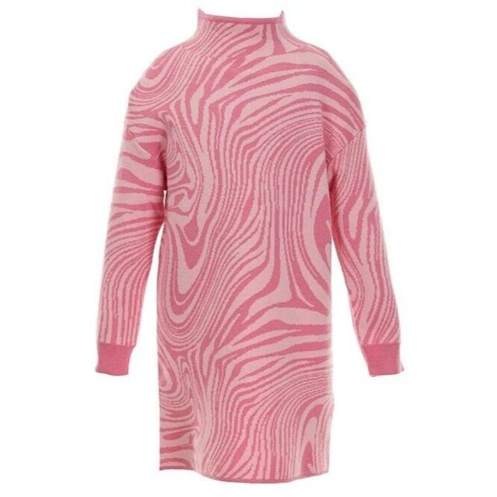 GB Girls Long-Sleeve Marble Swirl Sweater Dress Size XL 16 Girls